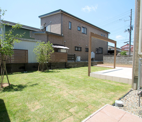 日陰があり子供と遊べる庭｜長岡市Y様邸