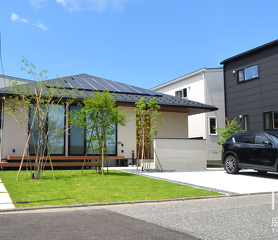 住宅地で別荘のように暮らす新築外構｜新潟市W様邸